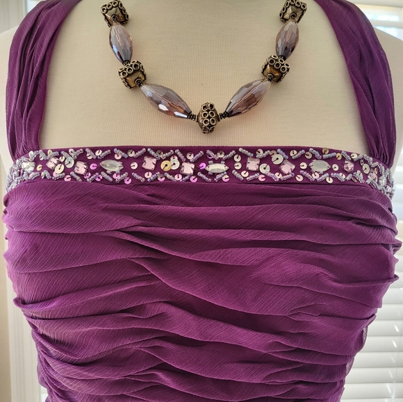 Ignite Evenings by Carol Lin – Purple Evening/Cocktail Dress (Size 12) - Picture 13 of 13